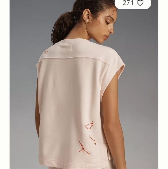 Anthropologie Embroidered Cote D'Azur Top - Picture 3 of 8